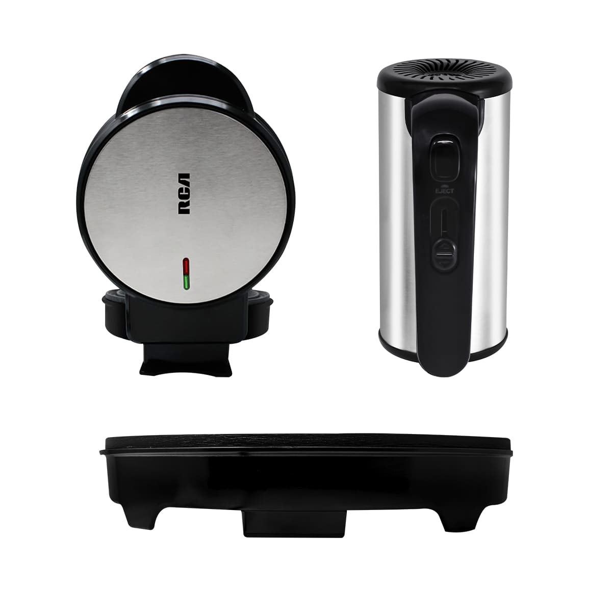 Combo Dulce (Crepera, Mini Waflera y Batidora) Negro RC-CD RCA