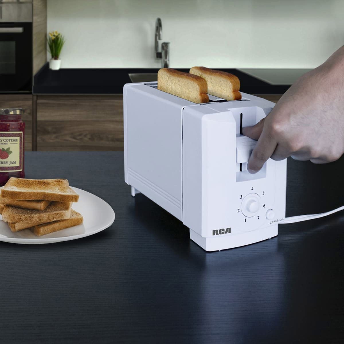 Tostador de Pan RCA 2 Rebanadas Blanco RC-T1