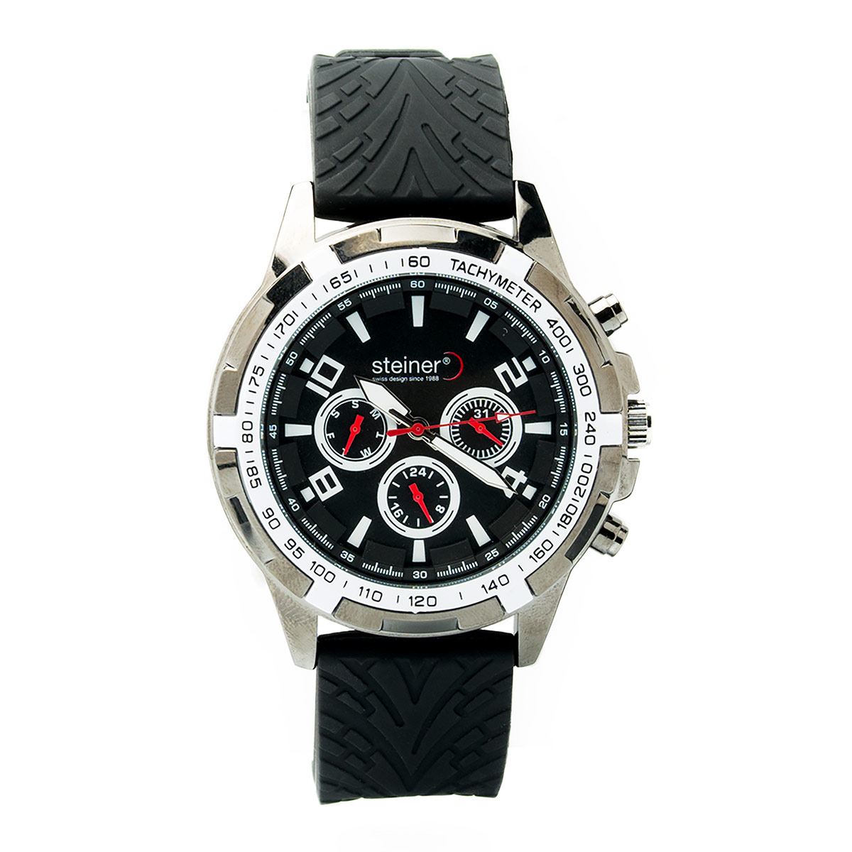 Reloj Steiner de Pulso Negro Para Caballero