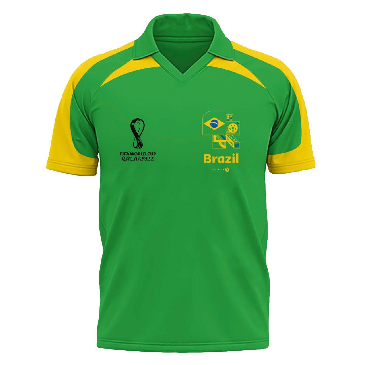 Playera Polo para caballero Brasil 60470 talla mediana
