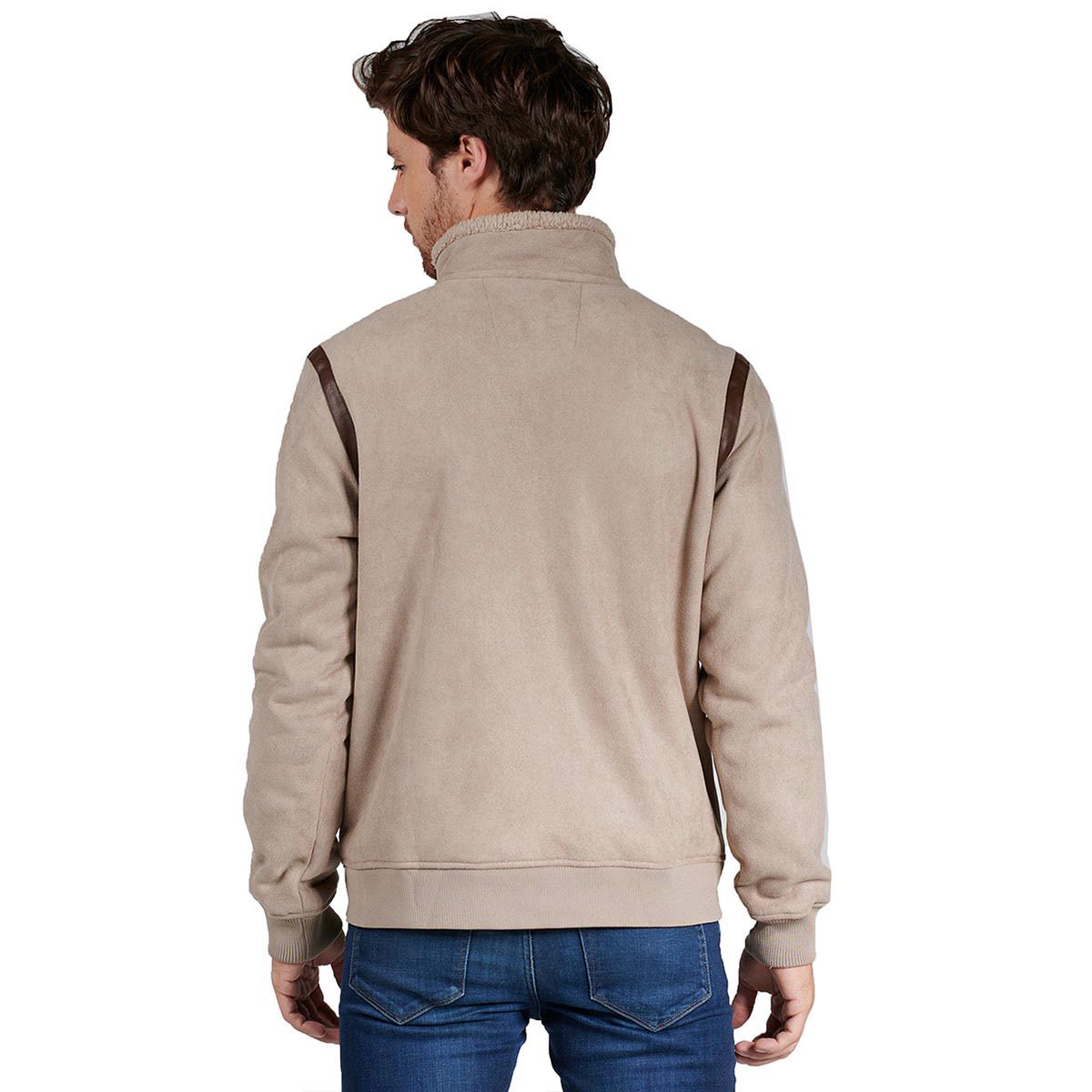 Chamarra para caballero Generra color hueso talla extra-grande