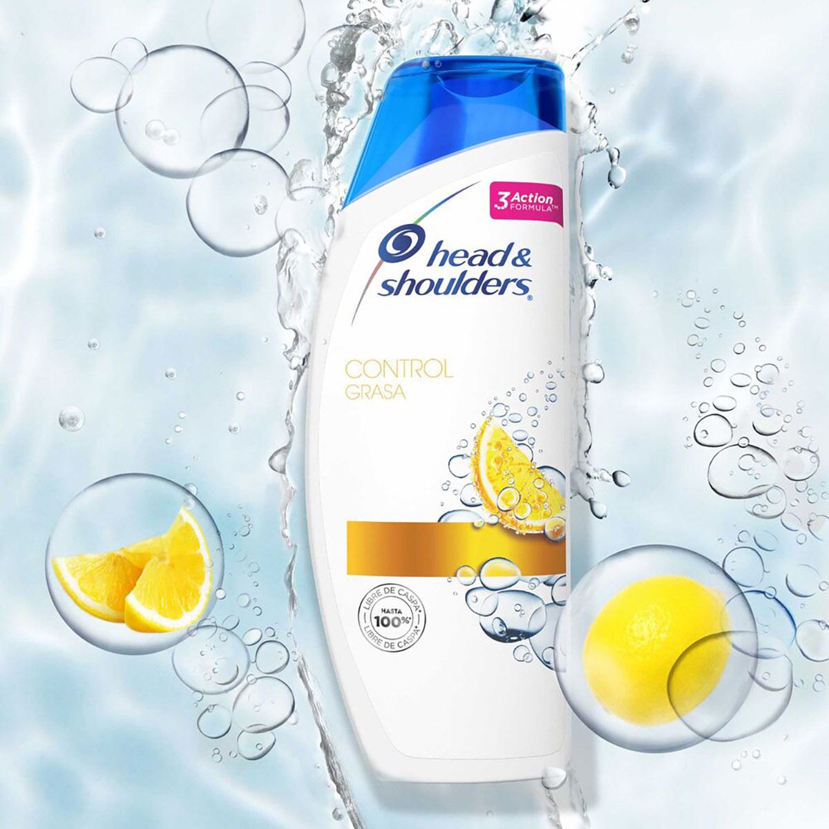 Shampoo Head & Shoulders Control Grasa y Caspa 180 ml