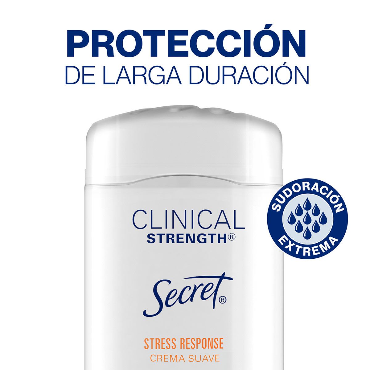 Antitranspirante en Crema Suave Strength Stress Response Secret Clinical 45 g