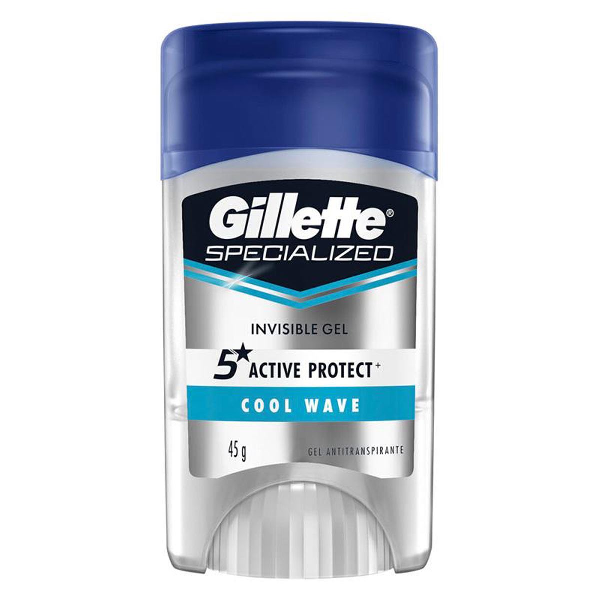 Gillette Specialized Cool Wave Gel Invisible Antitranspirante 45 g