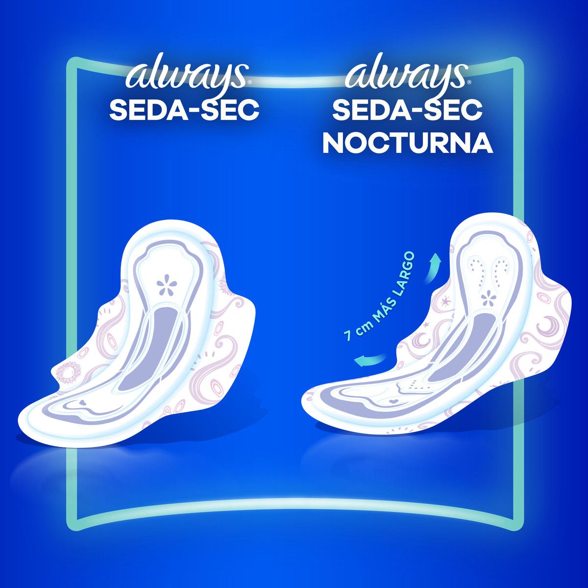 Toallas Femeninas para Flujo Abundante con Cubierta Always Seda-Sec 10 unidades