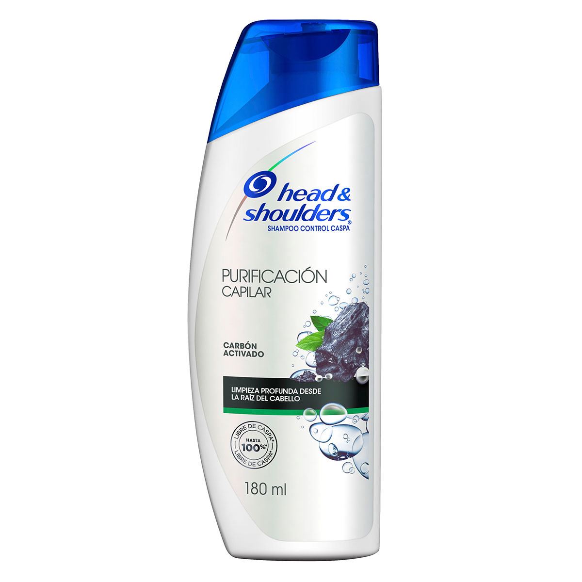 Shampoo para Cabello Graso Control Caspa Purificación Capilar Carbón Activado Head & Shoulders 180 ml