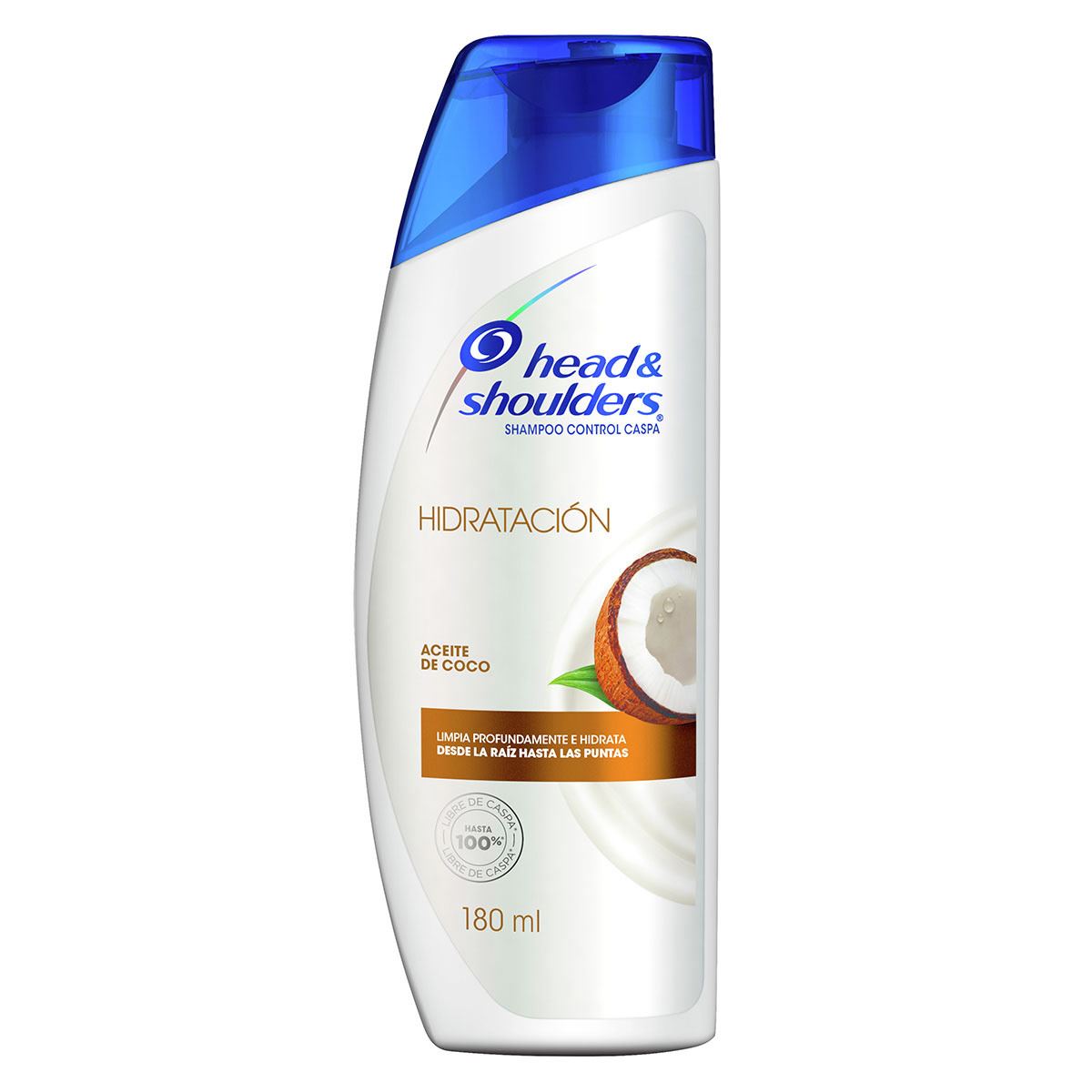 Shampoo Control Caspa Hidratación Aceite de Coco Head & Shoulders 180 ml