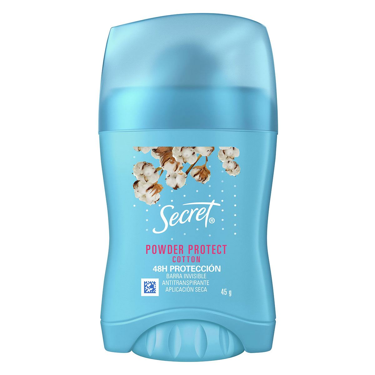 Antitranspirante en Barra Invisible Protect Cotton Secret Powder 45 g