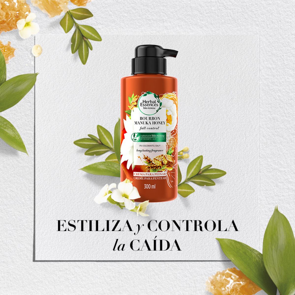 Crema para peinar Bourbon Manuka Honey Herbal Essences 300 ml