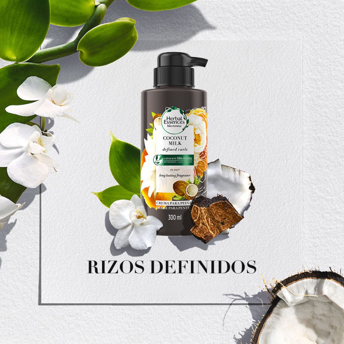 Crema P/Peinar Herbal Bio Renew Cc Coconut Oil 300