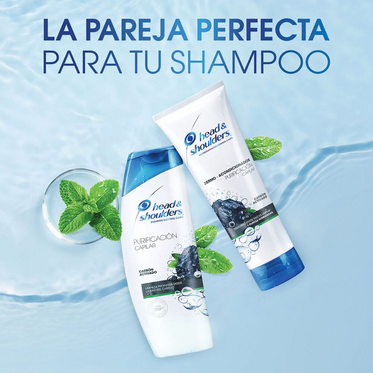 Dermo - Acondicionador Head & Shoulders Purificación Capilar Carbón Activado 150 ml