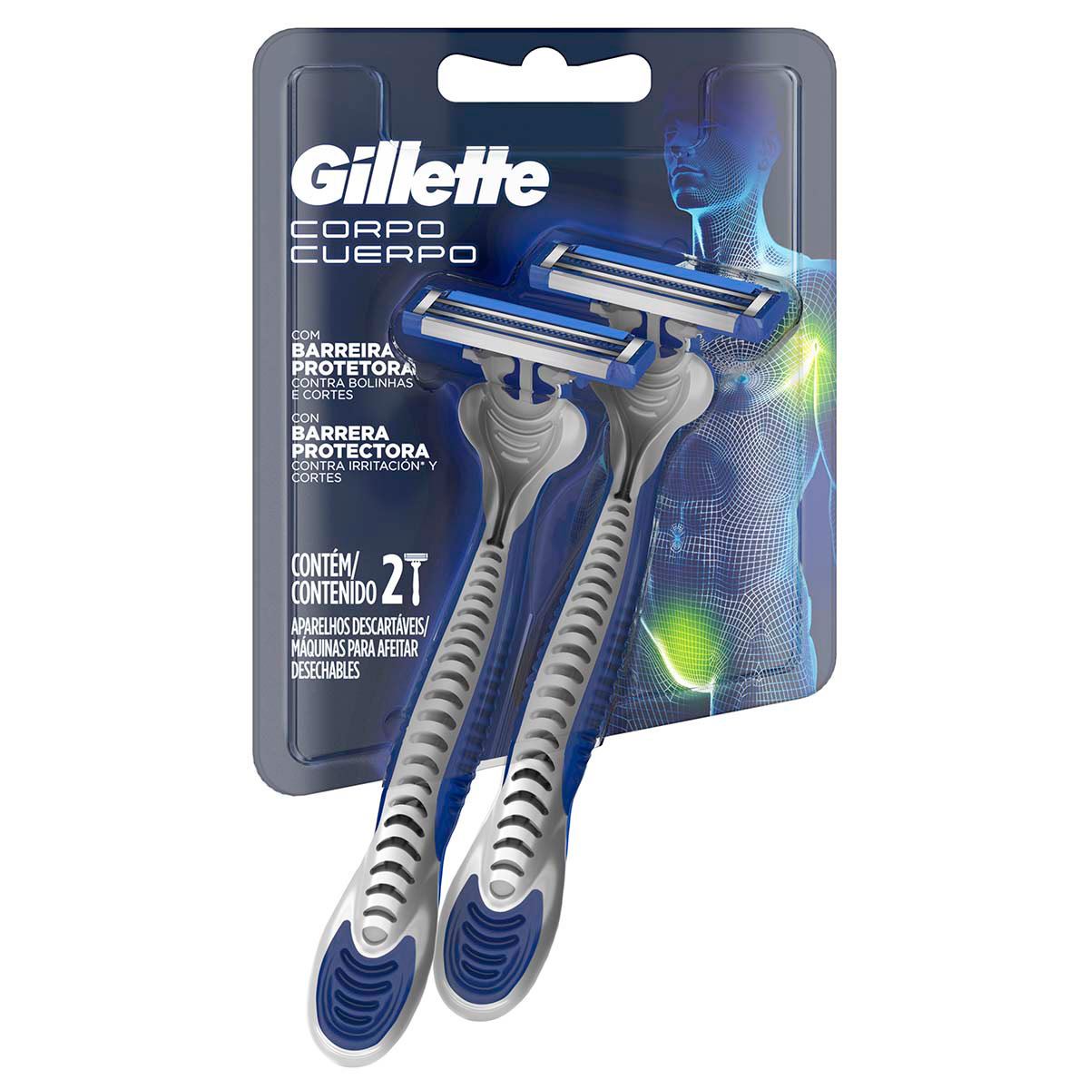 Gillette Cuerpo rastrillos desechables para afeitar el cuerpo 2 unidades