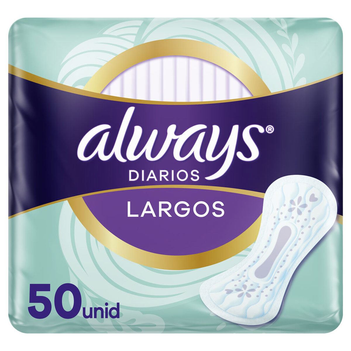 Protectores Diarios Largos Always 50 Unidades