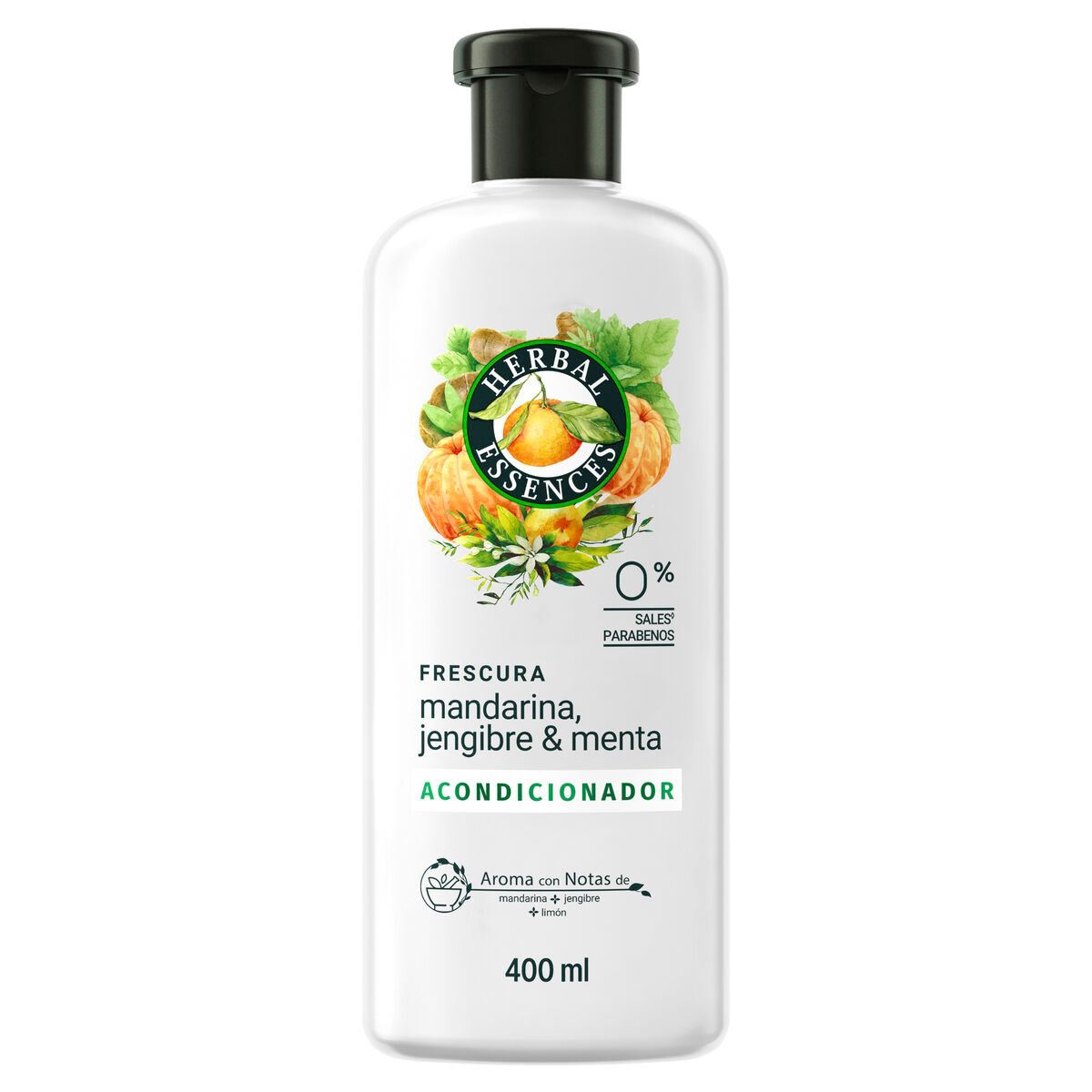 Shampoo Detox Té Verde & Menta Herbal Essences  400 ml