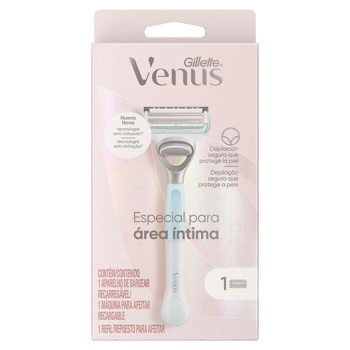 Gillette Venus Especial Para Área Íntima Maquina Para Afeitar Recargable 1 Unidad