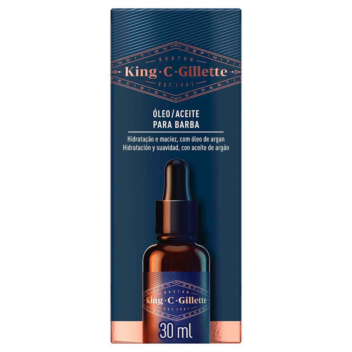 Aceite con Arg n para Barba King C. Gillette 30ml