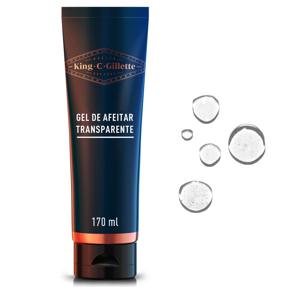 Gel para Afeitar Transparente con Aloe King C. Gillette 170ml
