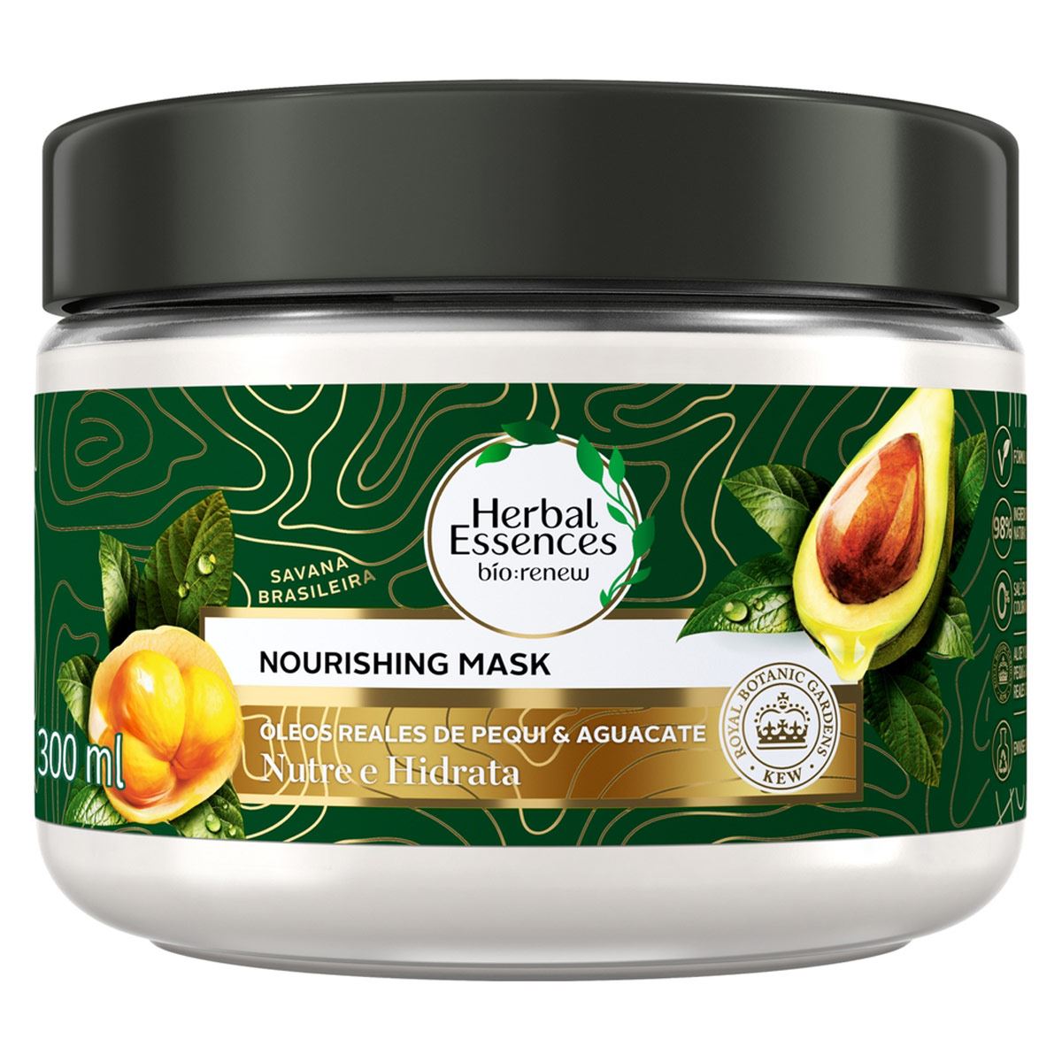 Herbal Essences Bio:Renew Mascarilla Nutrición Intensiva Pequi & Aguacate 300 ml