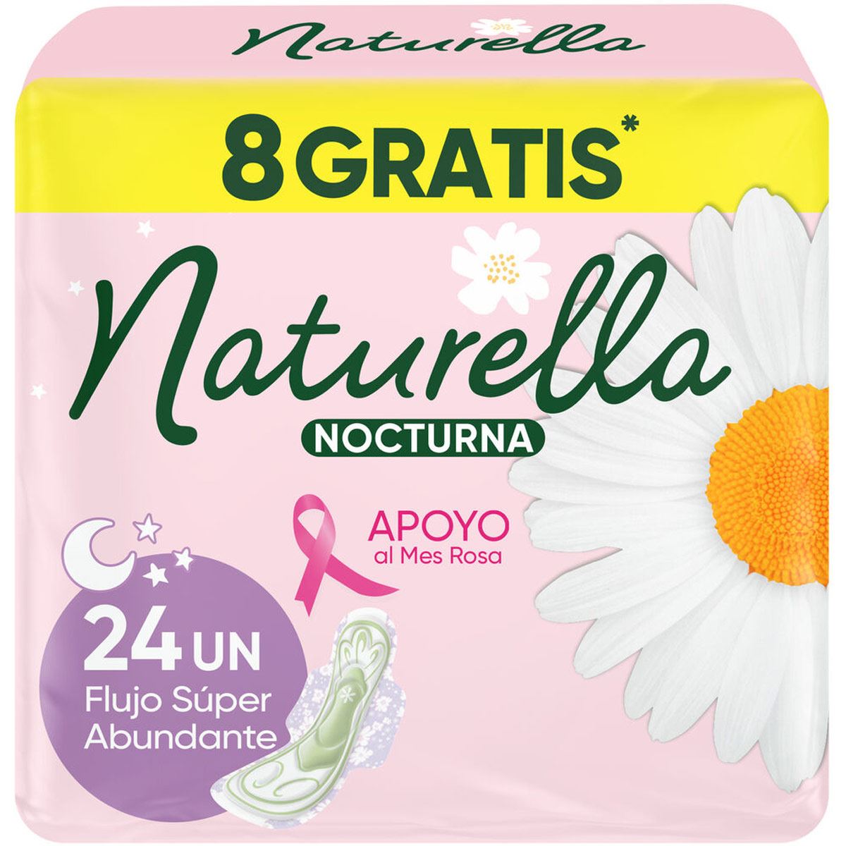 Toallas Femeninas Nocturna Naturella 24 Unidades