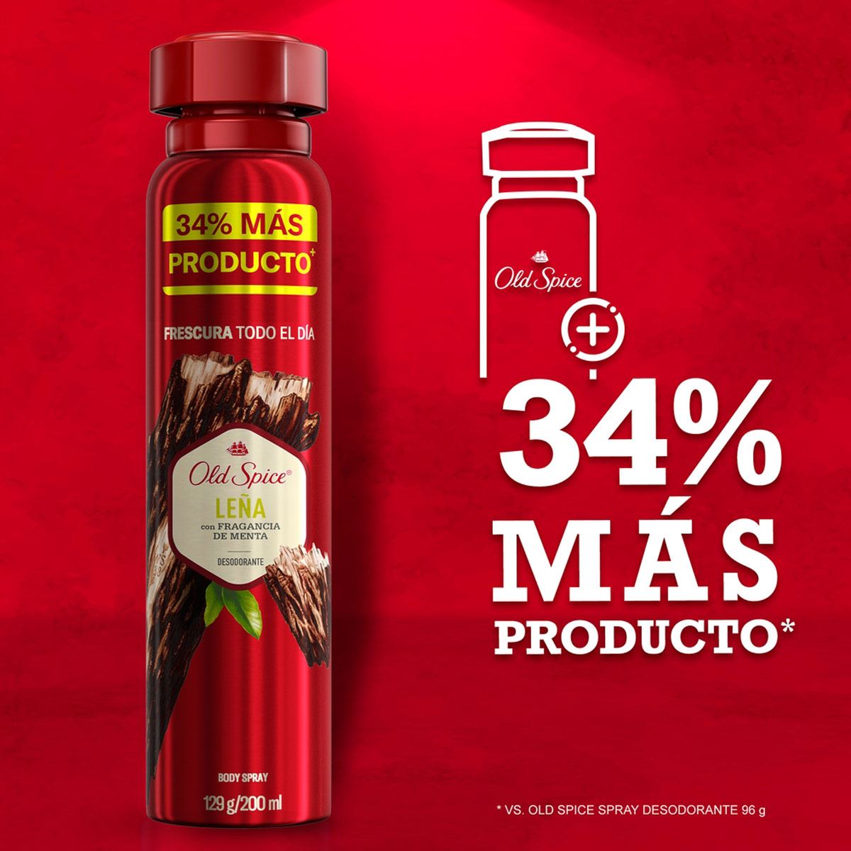 Old Spice Leña Desodorante Body Spray 200 ml