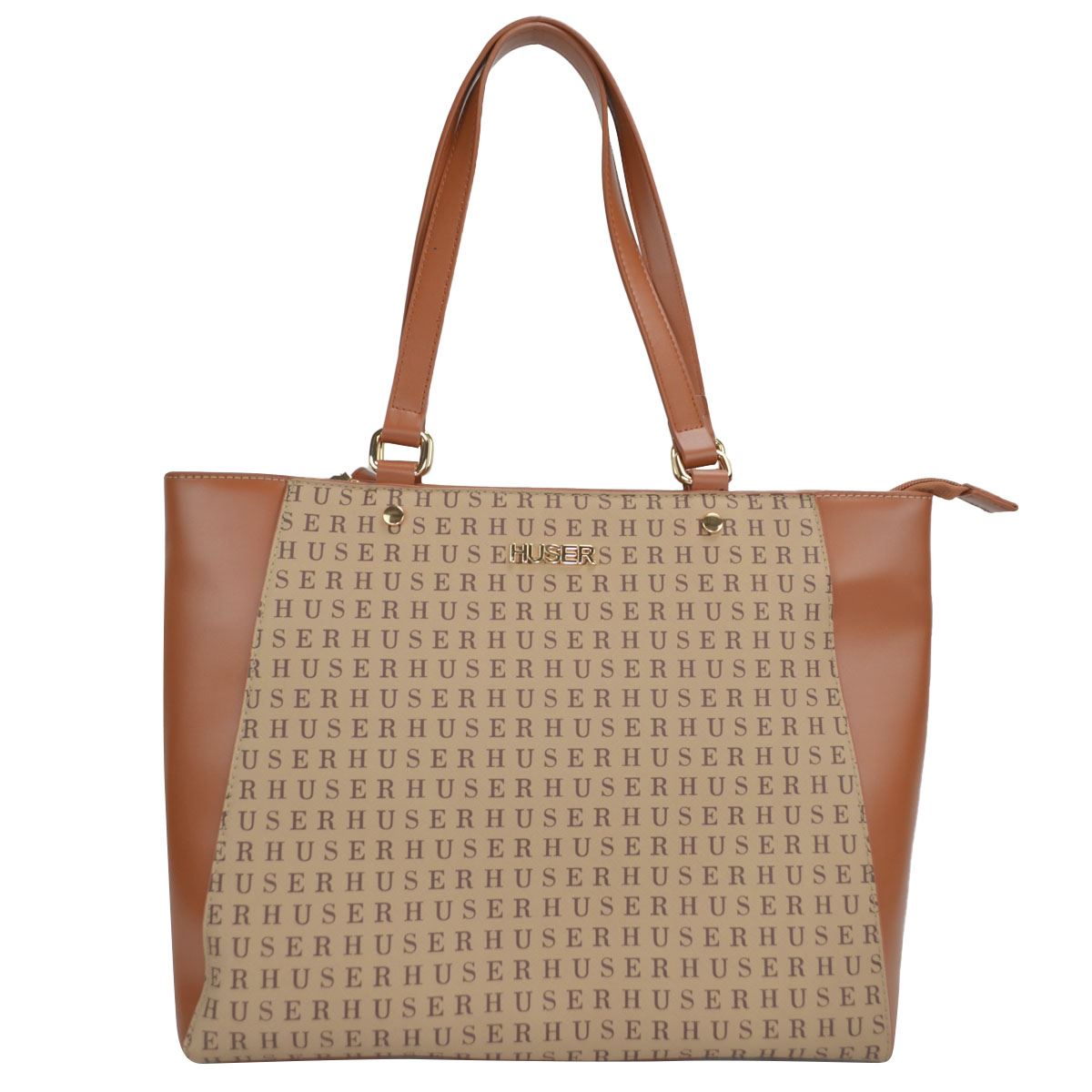 Bolsa tote color café claro para Mujer Huser