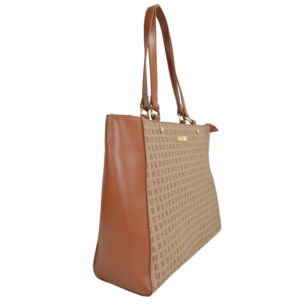 Bolsa tote color café claro para Mujer Huser
