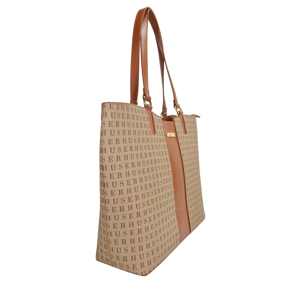 Bolsa tote color café claro para Mujer Huser