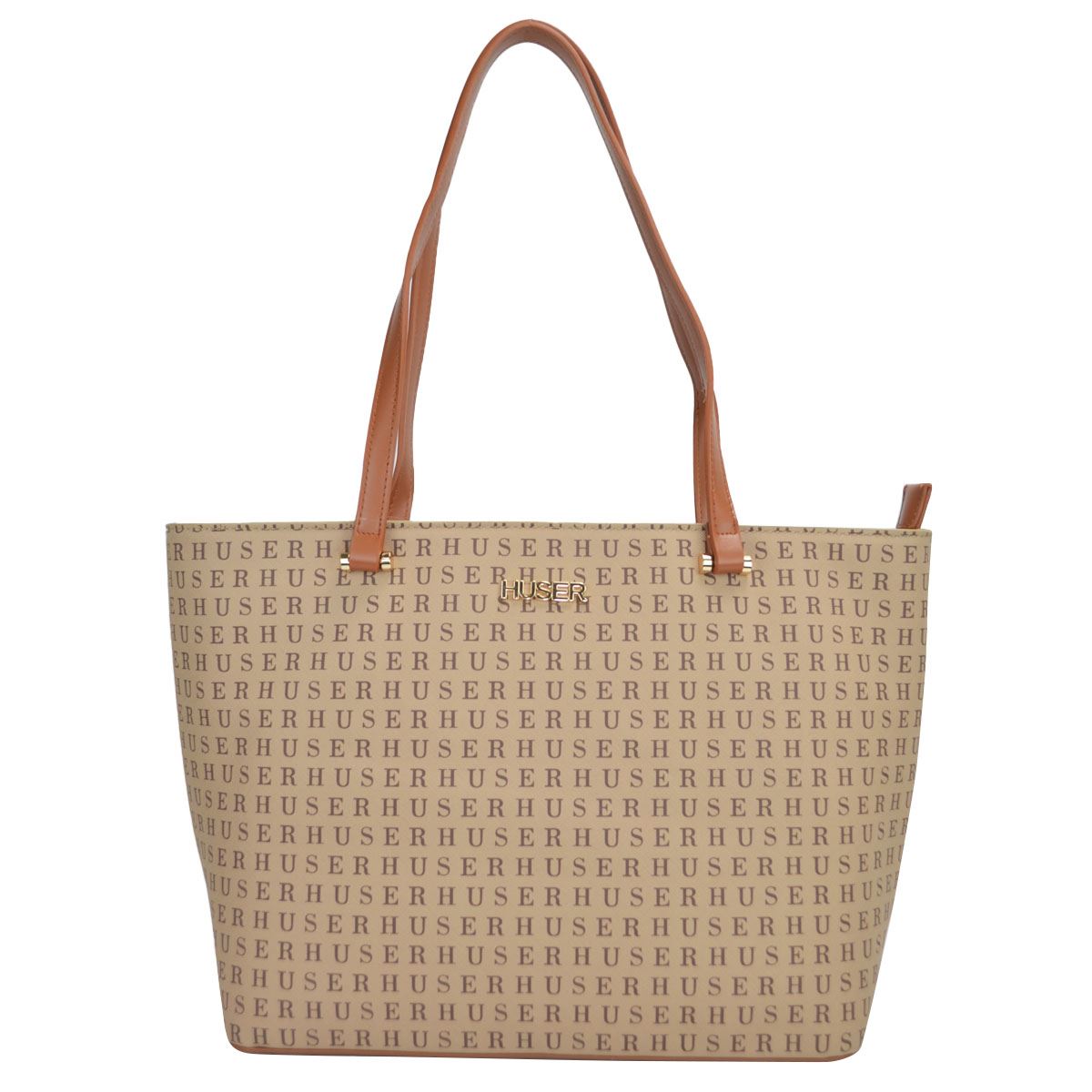 Bolsa tote color café claro para Mujer Huser