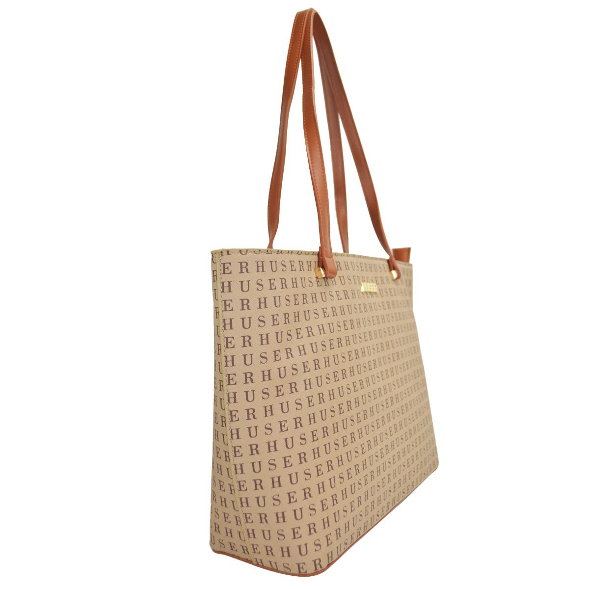 Bolsa tote color café claro para Mujer Huser