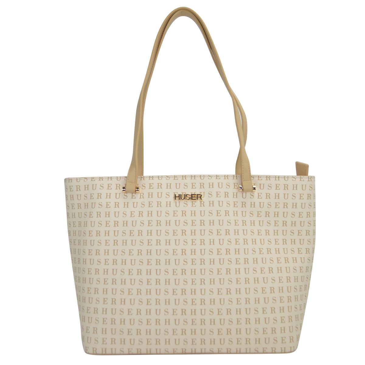 Bolsa tote color beige para Mujer Huser