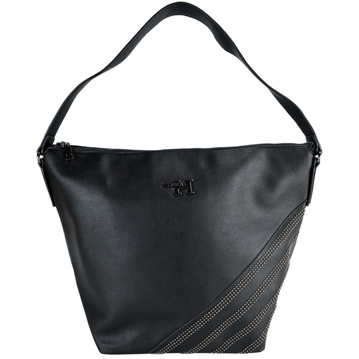 Bolsa Huser Hobo Sintético Negro