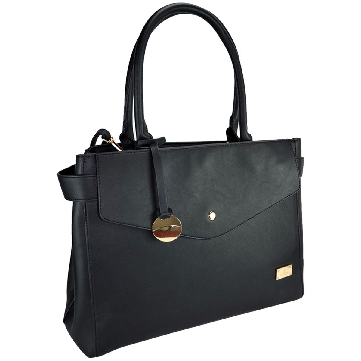 Bolsa Huser tote sintético 411 negro