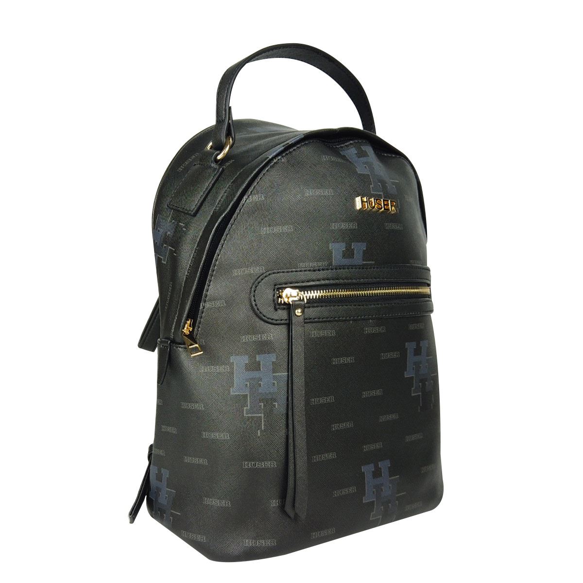 Bolsa Huser back pack monograma modelo SH19501-2 negro