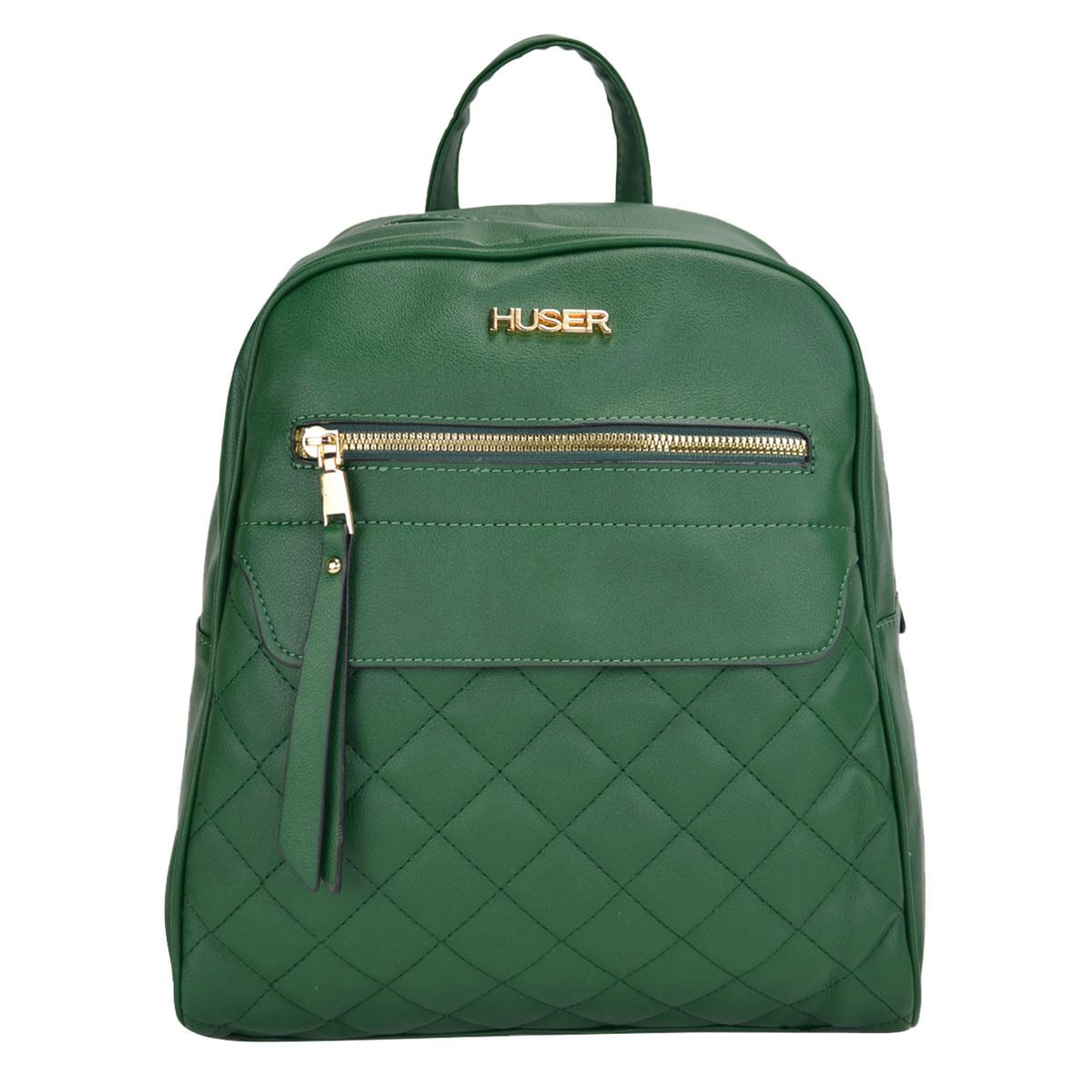 Bolsa Tipo Backpack color verde Mod. L11145AVE