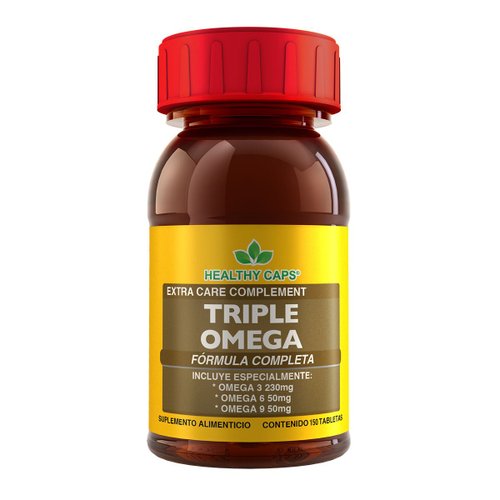 Triple Omega 150 Capsulas Healthy Caps - Aceite de pescado