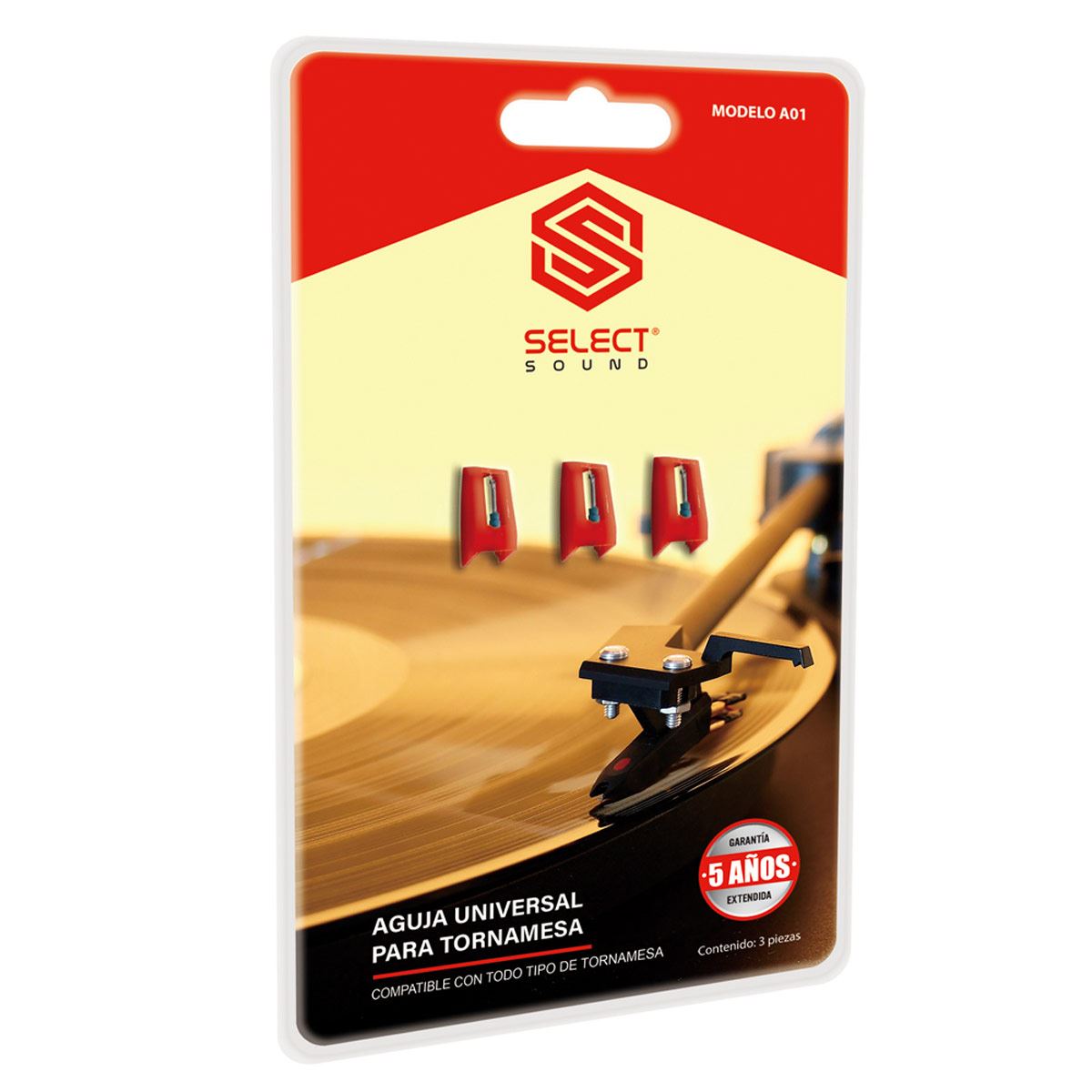 Agujas de Repuesto Univ para Tornamesa Select Sound