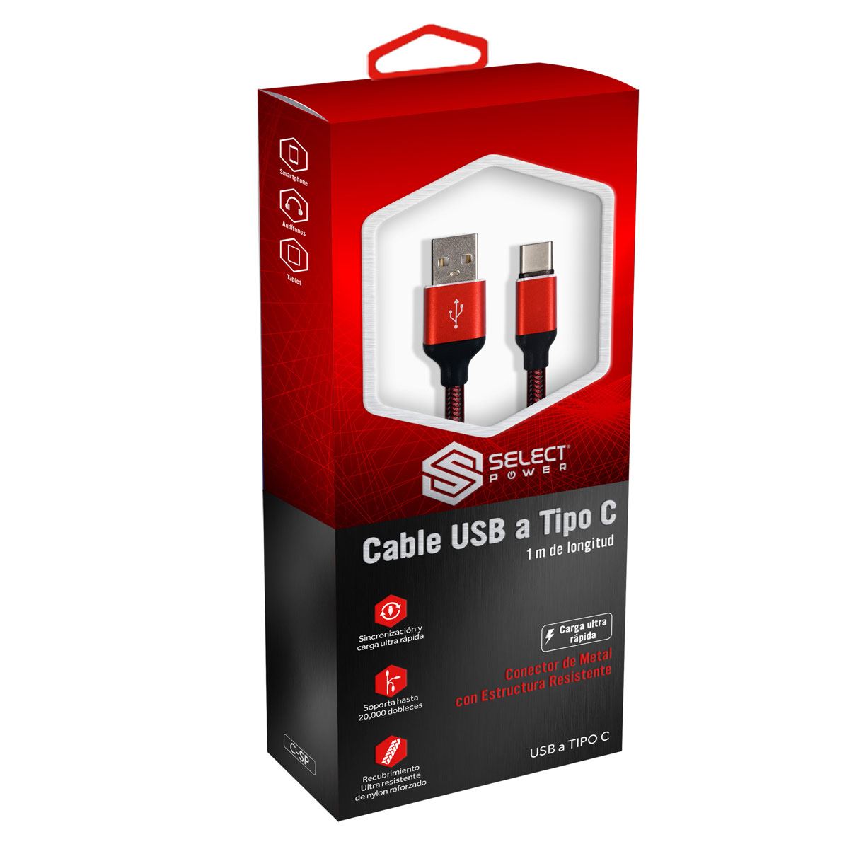 Cable Cargador USB a Tipo C Select Power