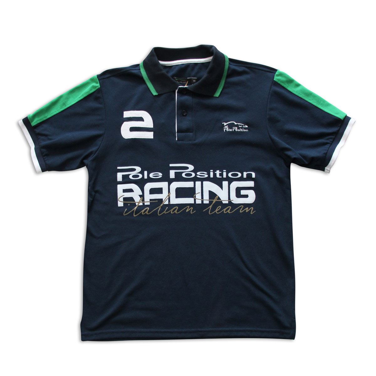 Playera Polo Pole Position Italia azul grande