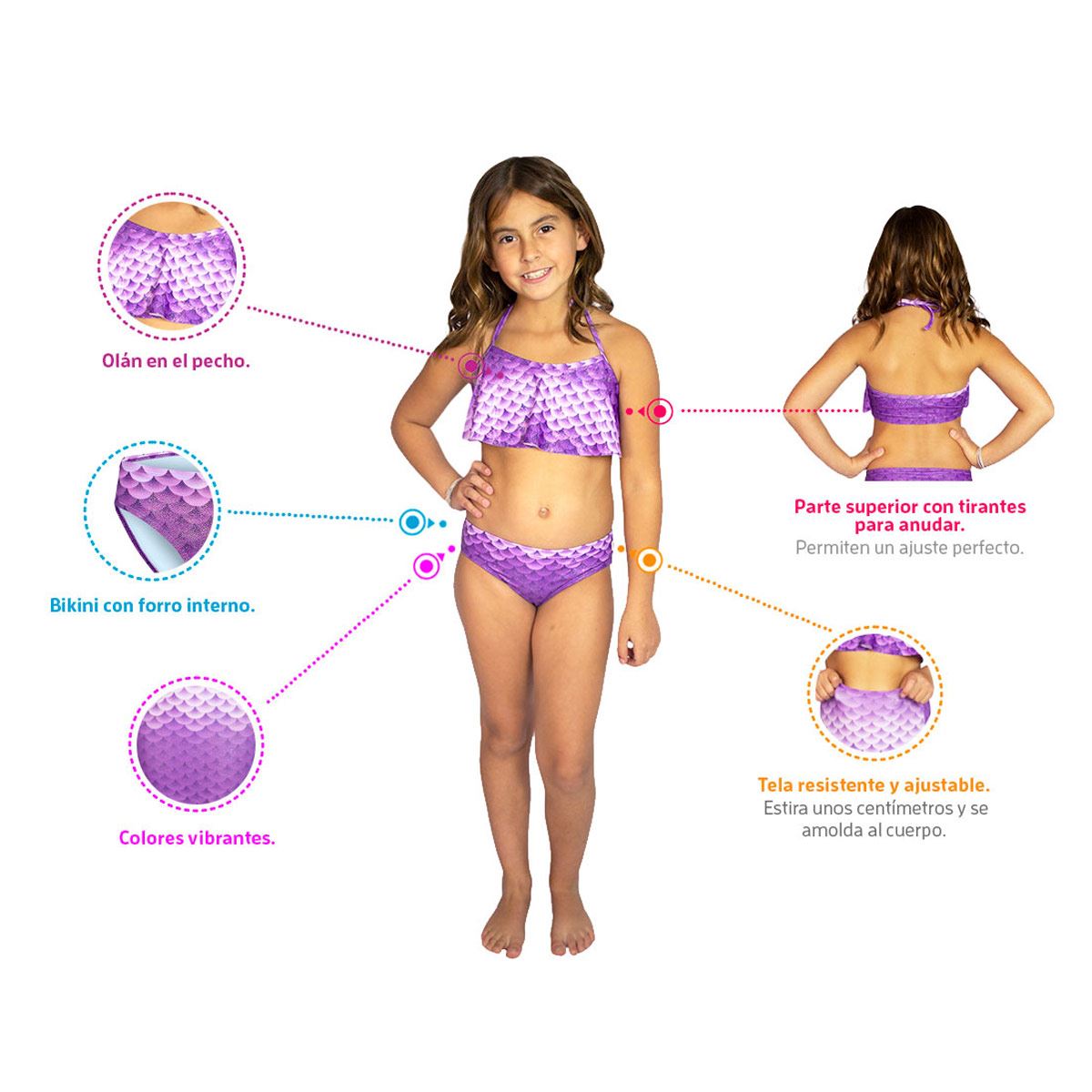 Bikini Funny Purple Talla 10