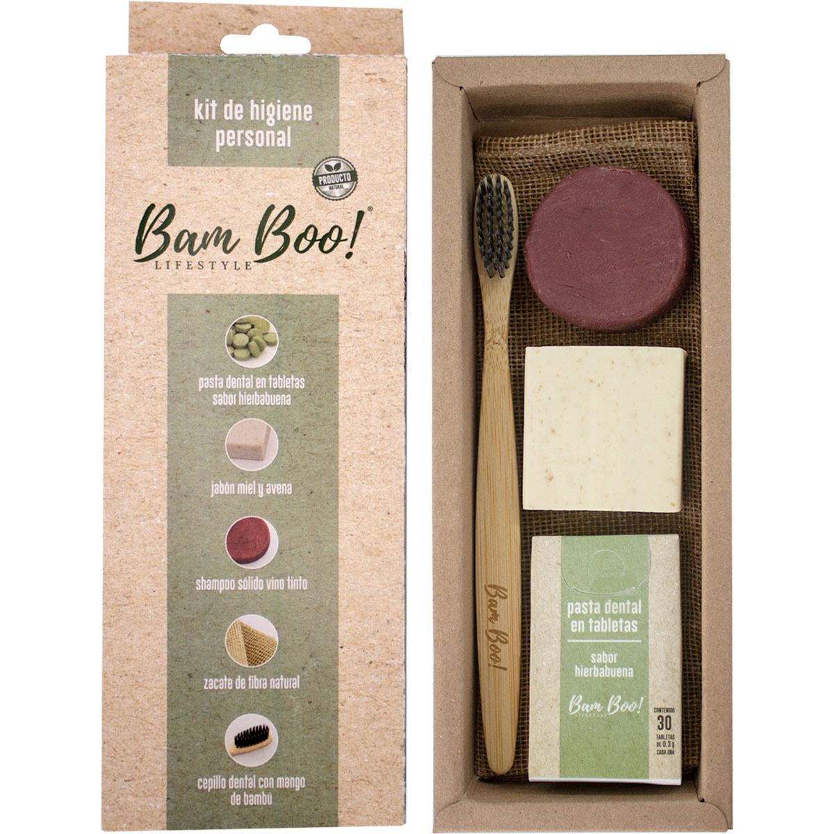 Bamboo Kit De Higiene Personal 1pza