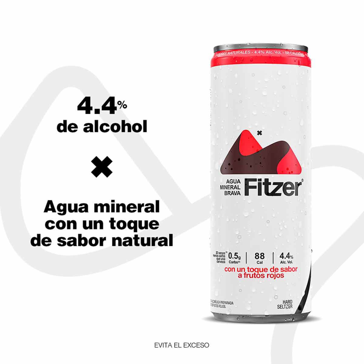 Hard Seltzer Fitzer Frutos Rojos