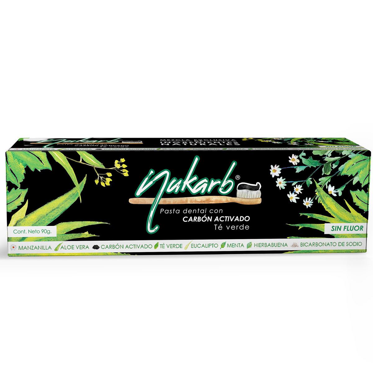 Pasta Dental Con 7 Ingredientes Naturales Y Carbón Activado