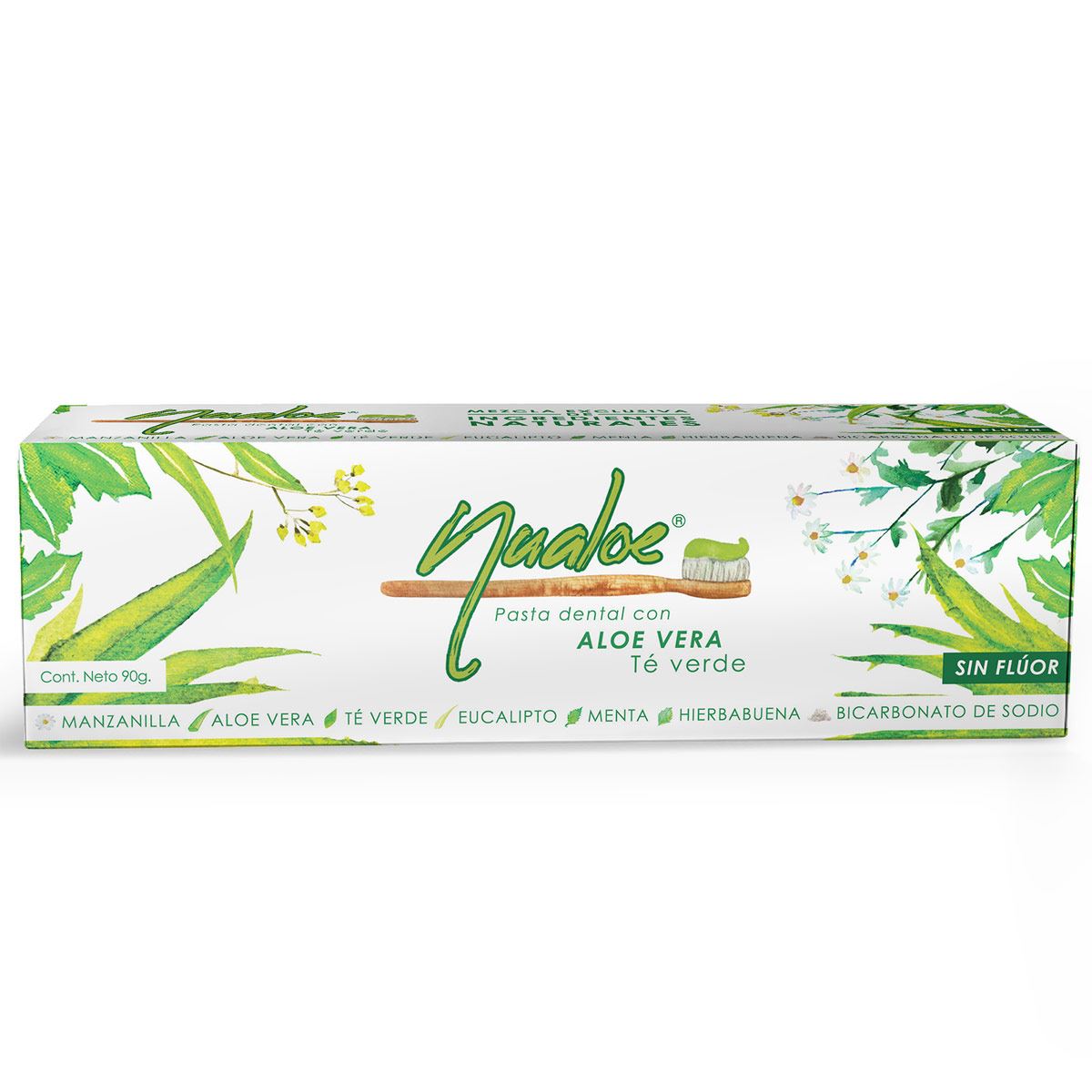 Pasta Dental Con 7 Ingredientes Naturales - Aloe Vera