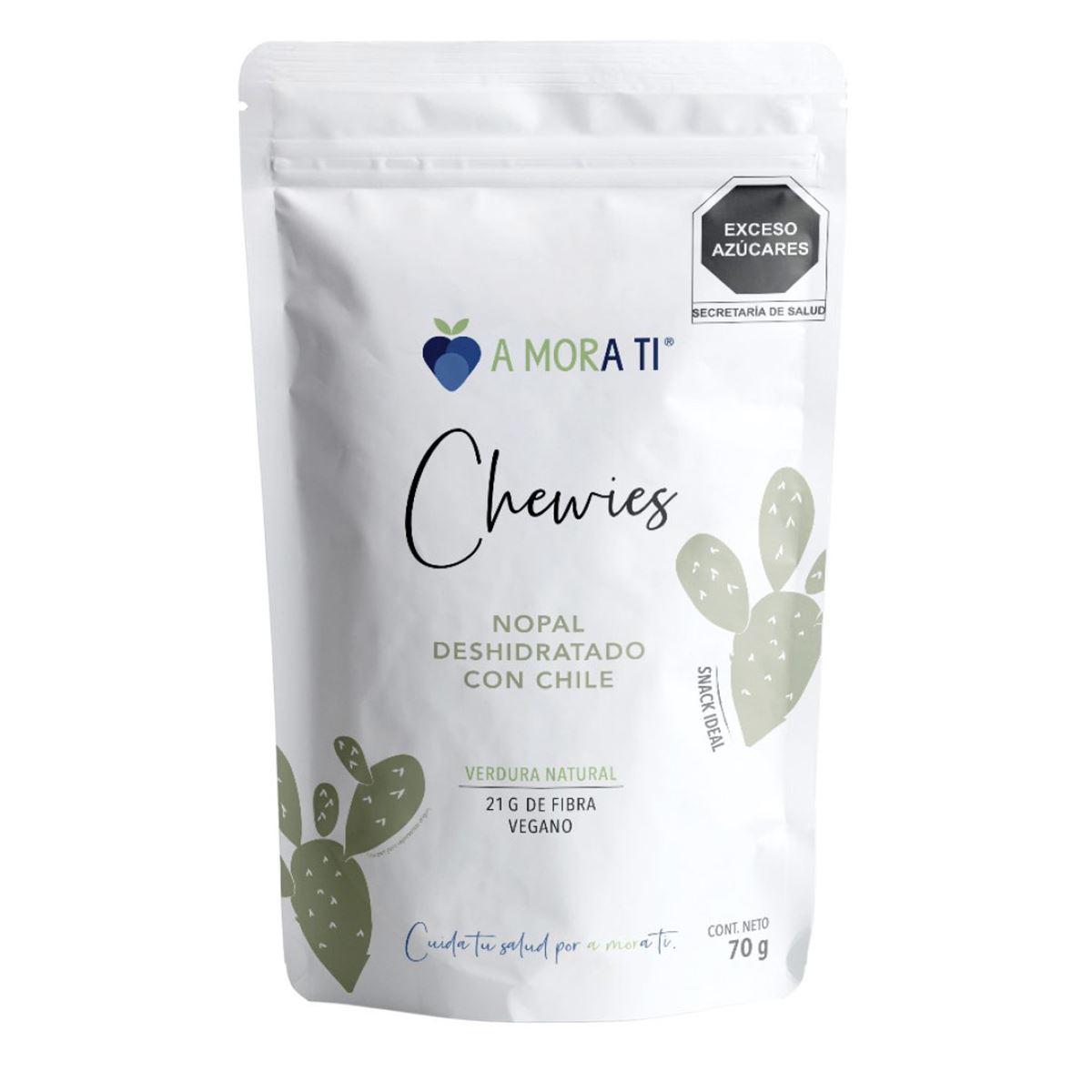 Chewies de Nopal deshidratado con chile 70g
