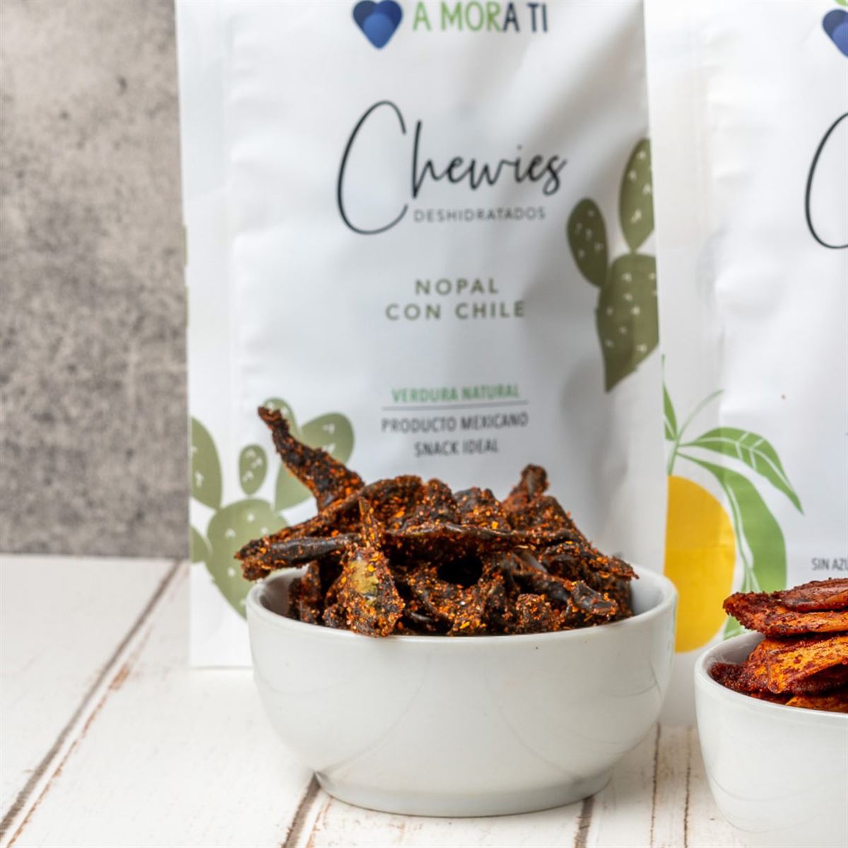 Chewies de Nopal deshidratado con chile 70g
