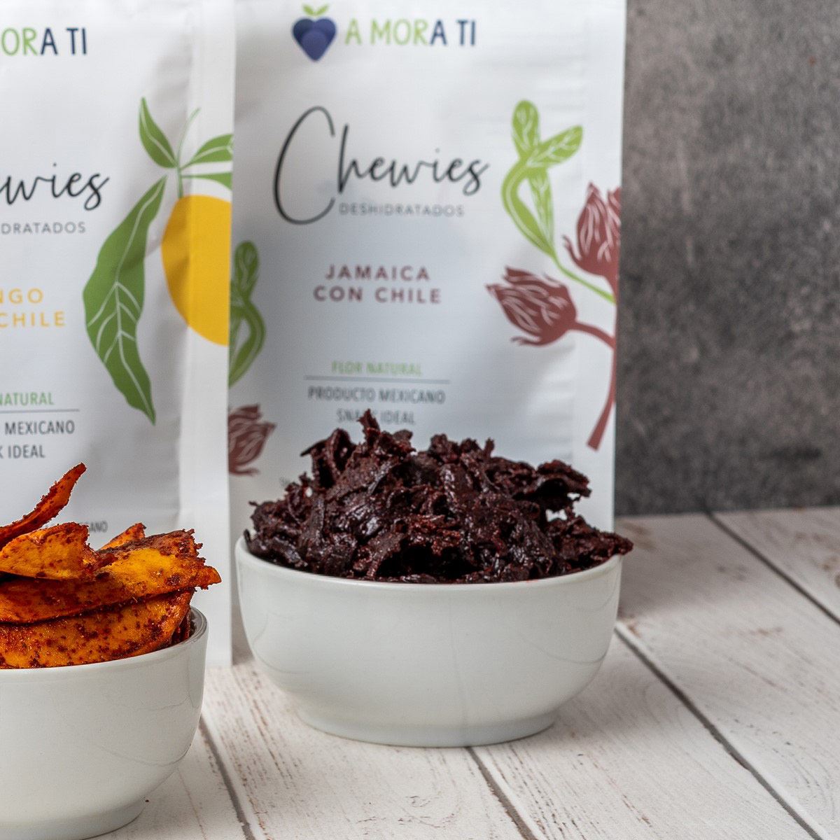 Chewies de Flor de Jamaica deshidratada con chile 70g