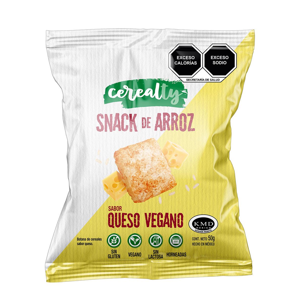 Snack de Arroz sabor Queso Vegano 50 g