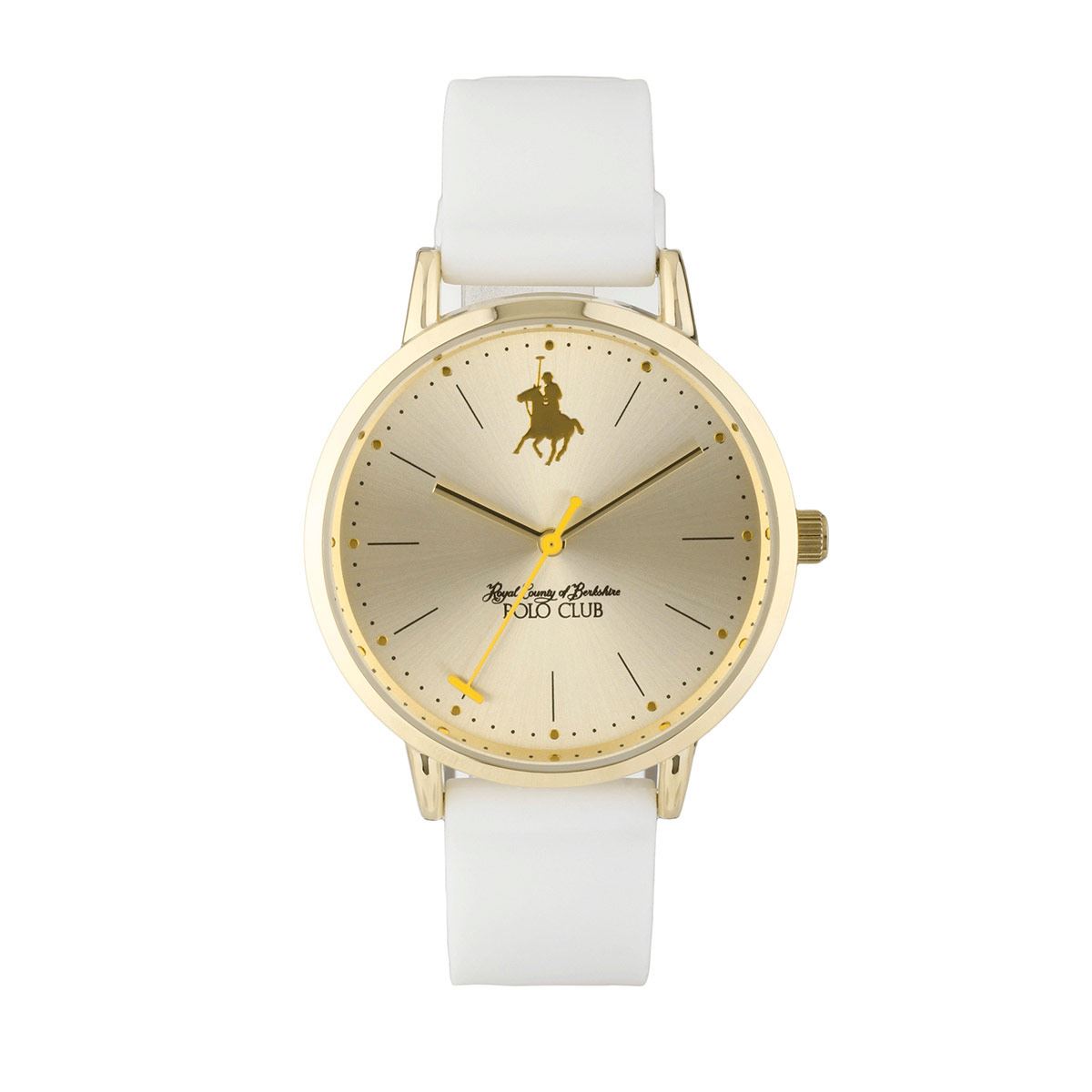 Reloj Polo Club APCD08BLGL Dama Blanco