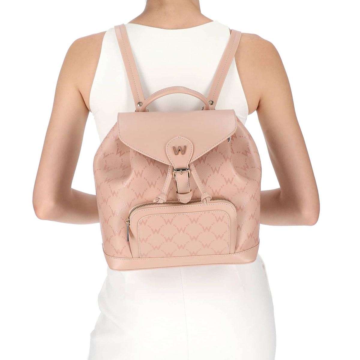 Backpack Westies color beige Modelo HBSHANGELAWE