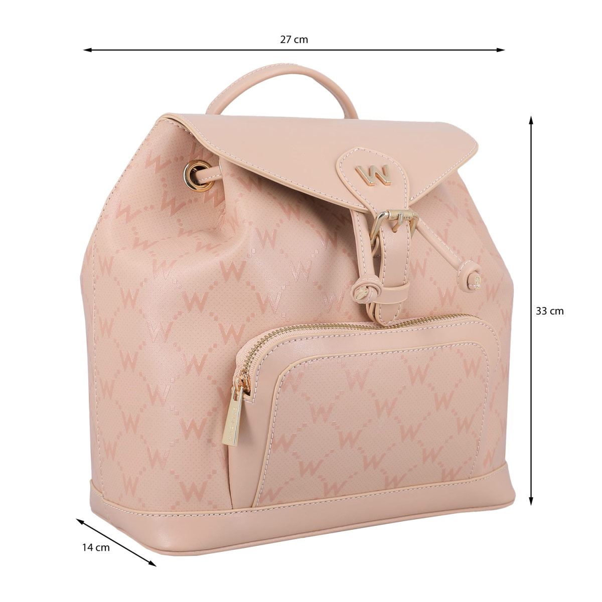 Backpack Westies color beige Modelo HBSHANGELAWE